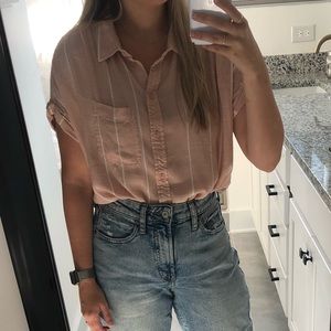 American Eagle Linen Top